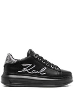 Karl Lagerfeld silver-tone logo-detail sneakers