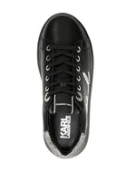 Karl Lagerfeld silver-tone logo-detail sneakers