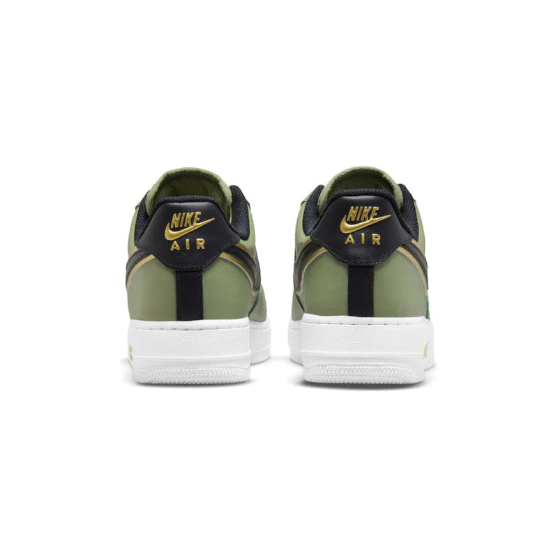 Air Force 1 Low Double Swoosh Olive Gold Black